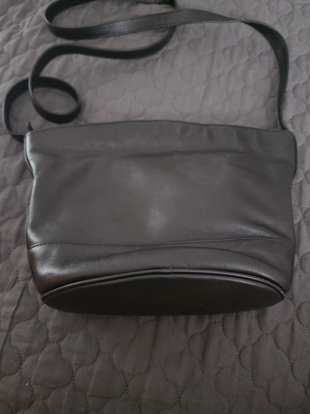 Paloma Picasso Black Leather Crossbody with Gold X Hardware - Picture 2 of 5